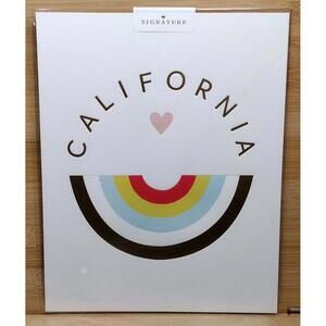 California‎ Rainbow Wall Art Print